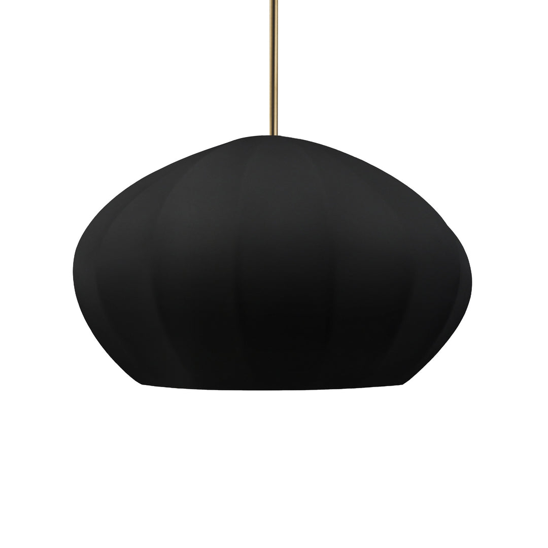 Justice Designs - CER-6605-CBGD-ABRS-RIGID - One Light Pendant - Radiance Collection - Antique Brass