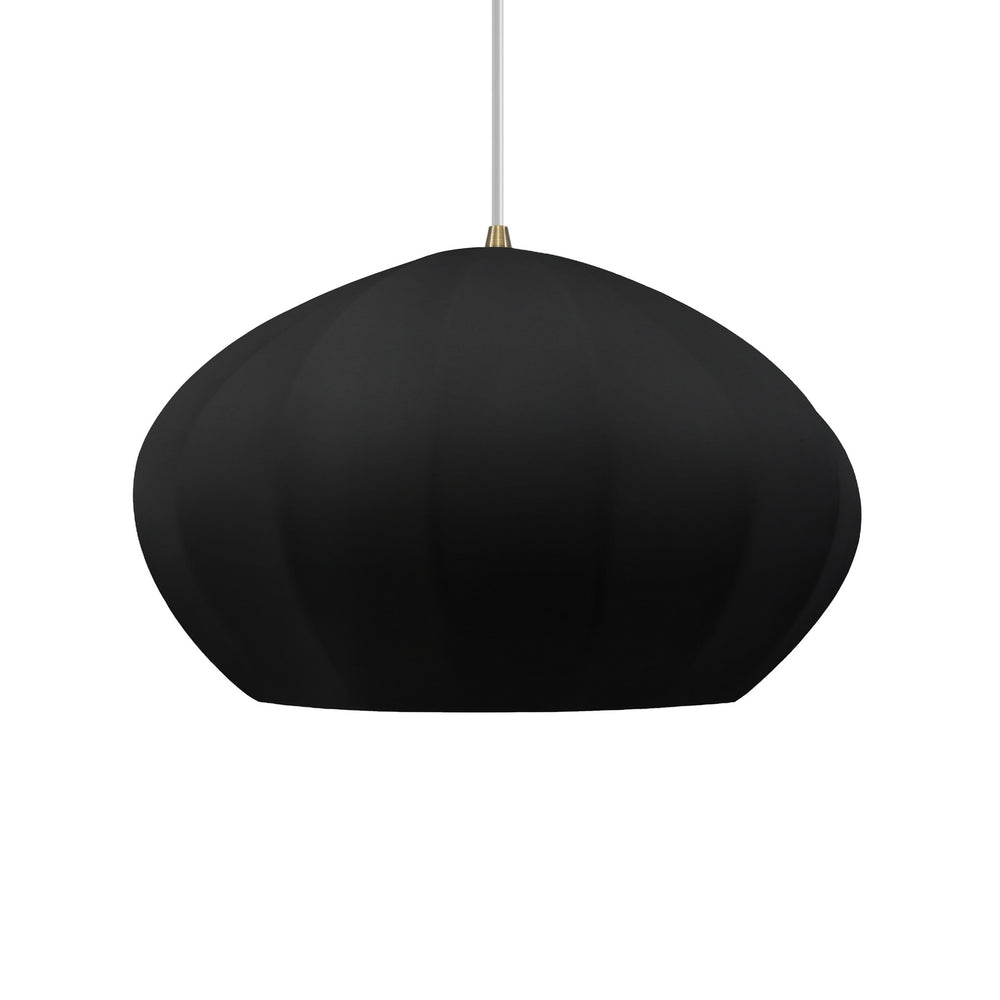 Justice Designs - CER-6605-CBGD-ABRS-WTCD - One Light Pendant - Radiance Collection - Antique Brass