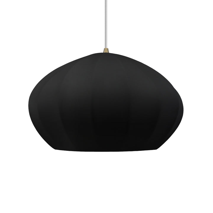 Justice Designs - CER-6605-CBGD-ABRS-WTCD - One Light Pendant - Radiance Collection - Antique Brass