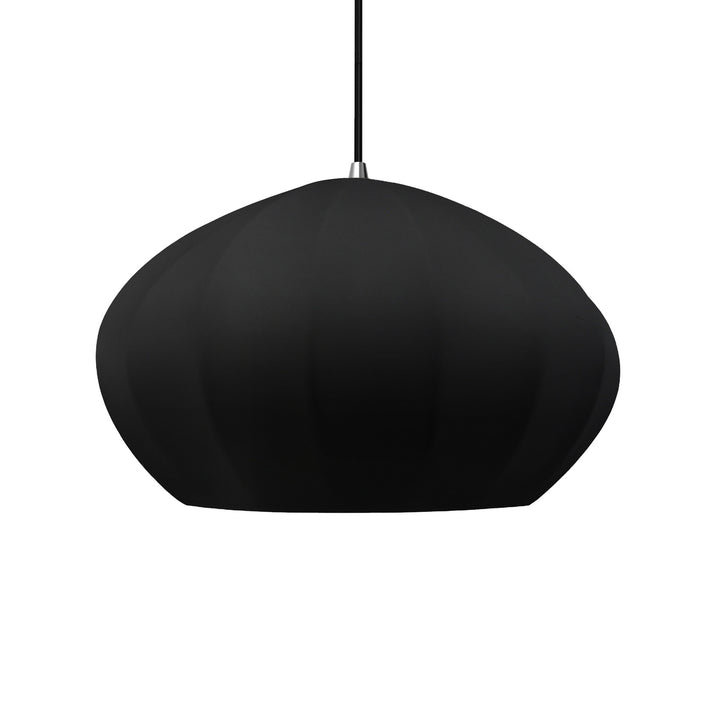 Justice Designs - CER-6605-CBGD-CROM-BKCD - One Light Pendant - Radiance Collection - Polished Chrome