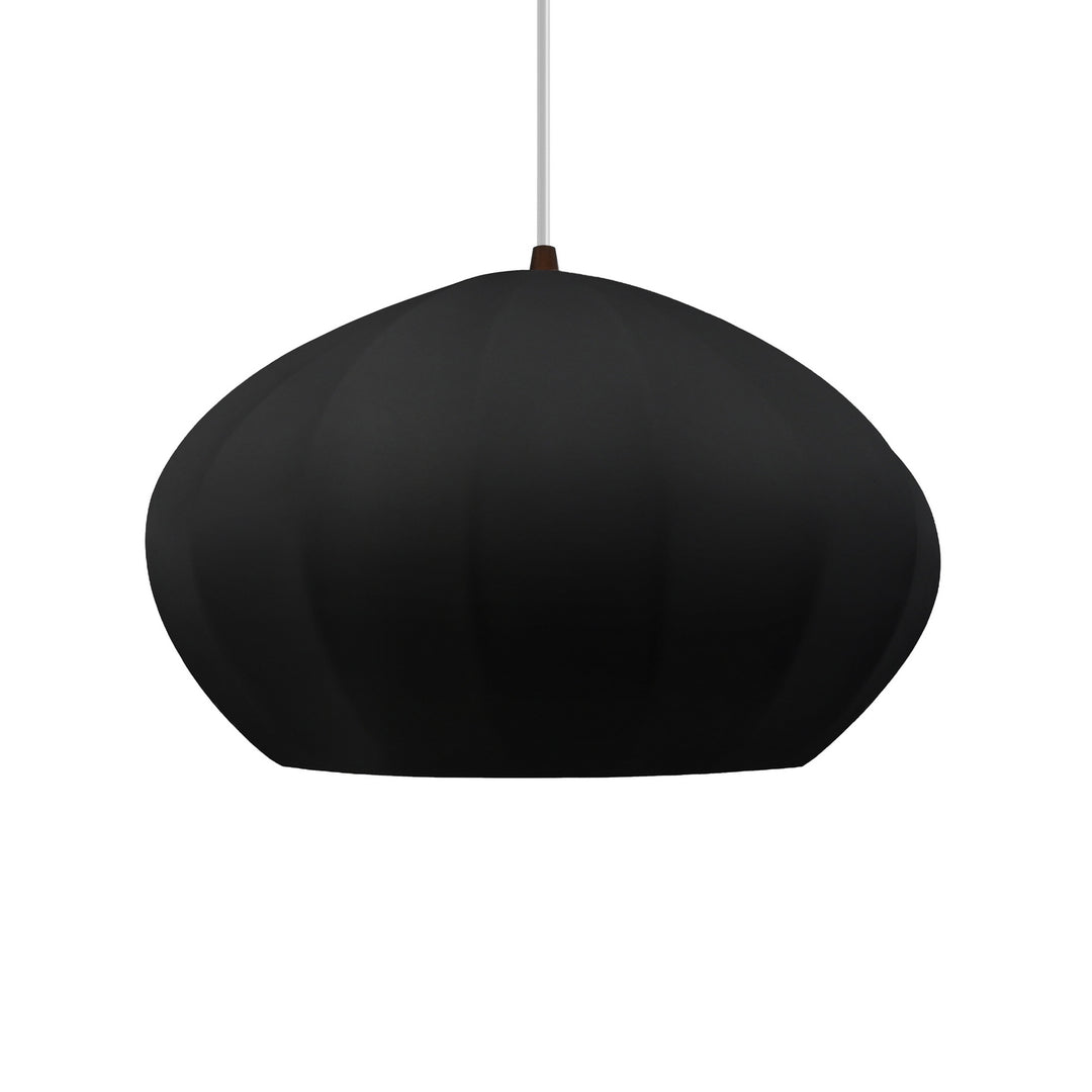 Justice Designs - CER-6605-CBGD-DBRZ-WTCD - One Light Pendant - Radiance Collection - Dark Bronze