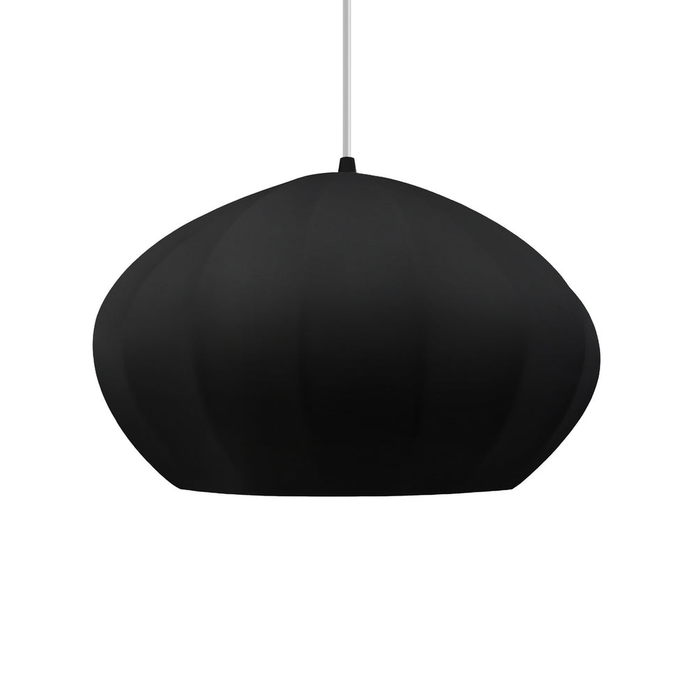 Justice Designs - CER-6605-CBGD-MBLK-WTCD - One Light Pendant - Radiance Collection - Matte Black