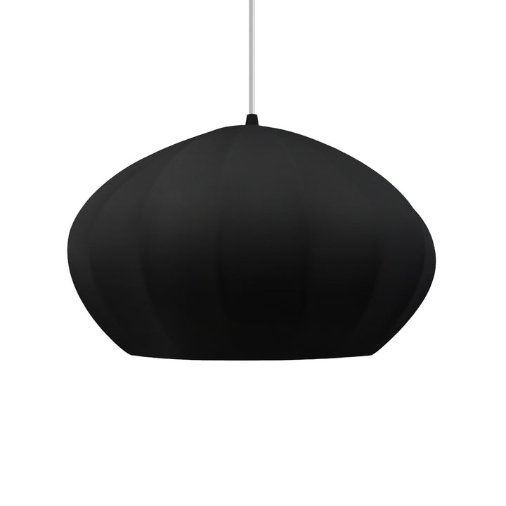 Justice Designs - CER-6605-CBGD-MBLK-WTCD - One Light Pendant - Radiance Collection - Matte Black
