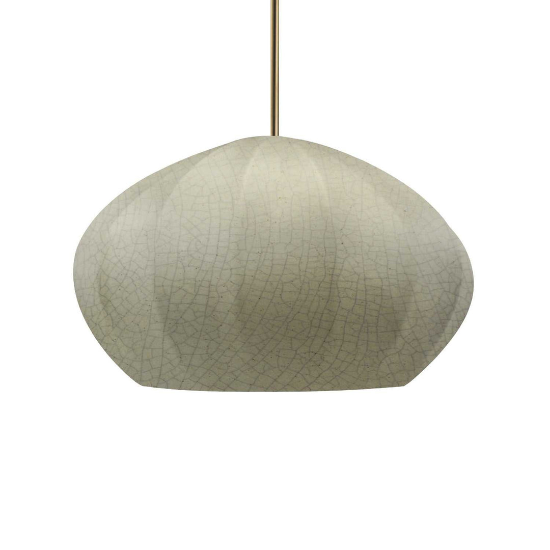 Radiance Collection One Light Pendant in Antique Brass Justice Designs