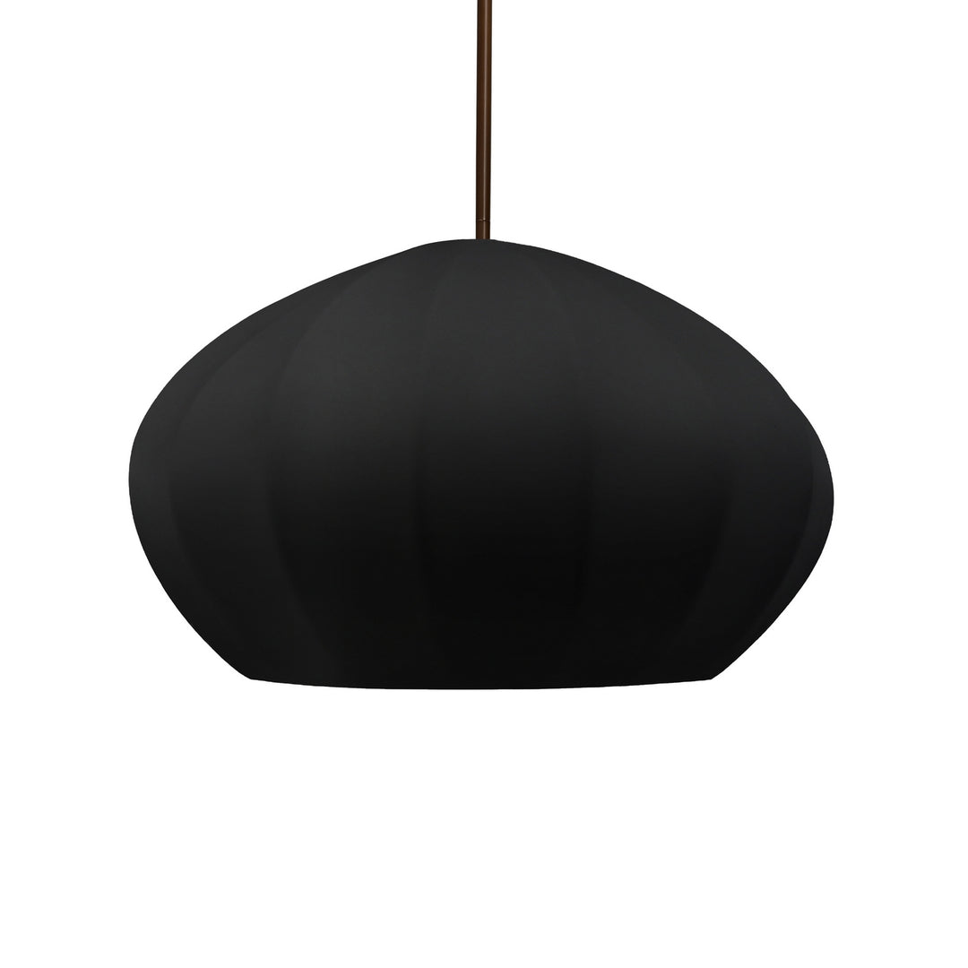 Justice Designs - CER-6605-CRB-DBRZ-RIGID - One Light Pendant - Radiance Collection - Dark Bronze