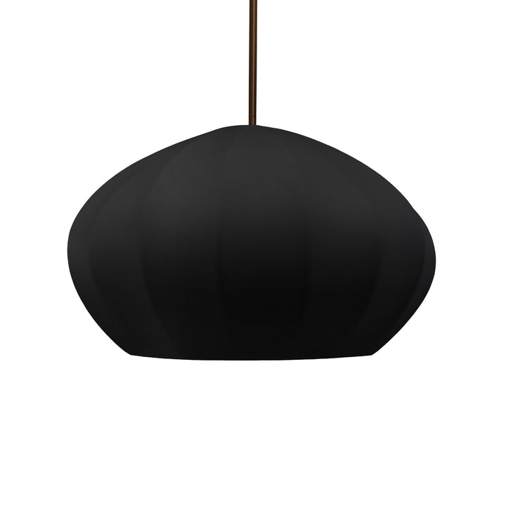 Justice Designs - CER-6605-CRB-DBRZ-RIGID - One Light Pendant - Radiance Collection - Dark Bronze