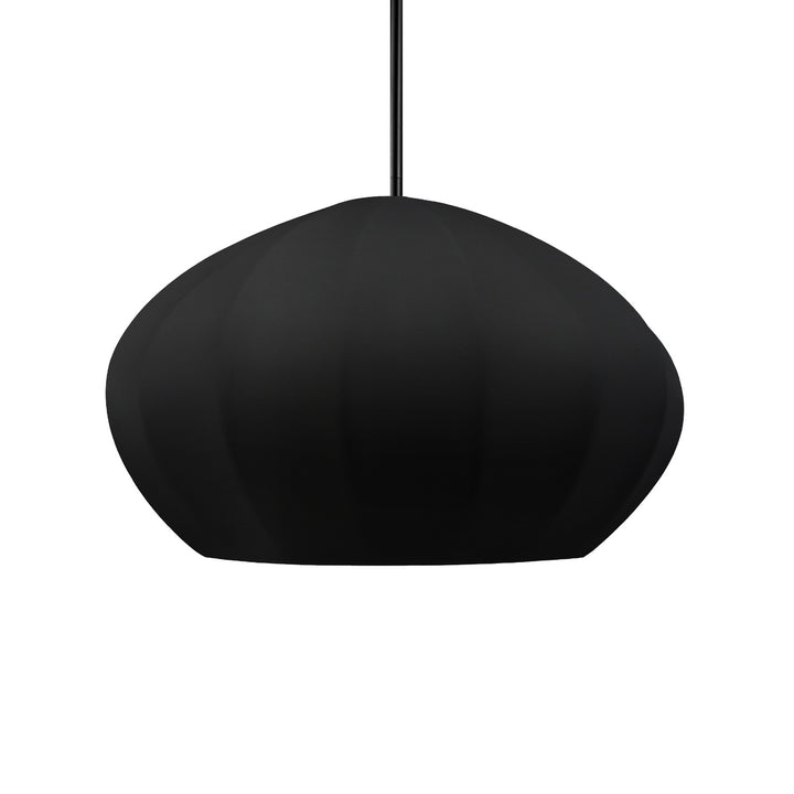 Justice Designs - CER-6605-CRB-MBLK-RIGID - One Light Pendant - Radiance Collection - Matte Black