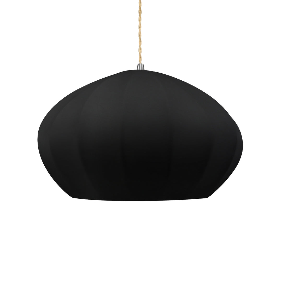 Justice Designs - CER-6605-CRB-NCKL-BEIG-TWST - One Light Pendant - Radiance Collection - Brushed Nickel