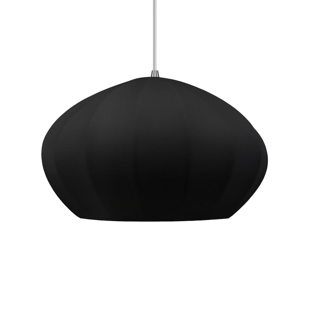 Justice Designs - CER-6605-CRB-NCKL-WTCD - One Light Pendant - Radiance Collection - Brushed Nickel