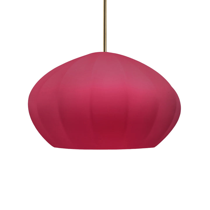 Justice Designs - CER-6605-CRSE-ABRS-RIGID - One Light Pendant - Radiance Collection - Antique Brass