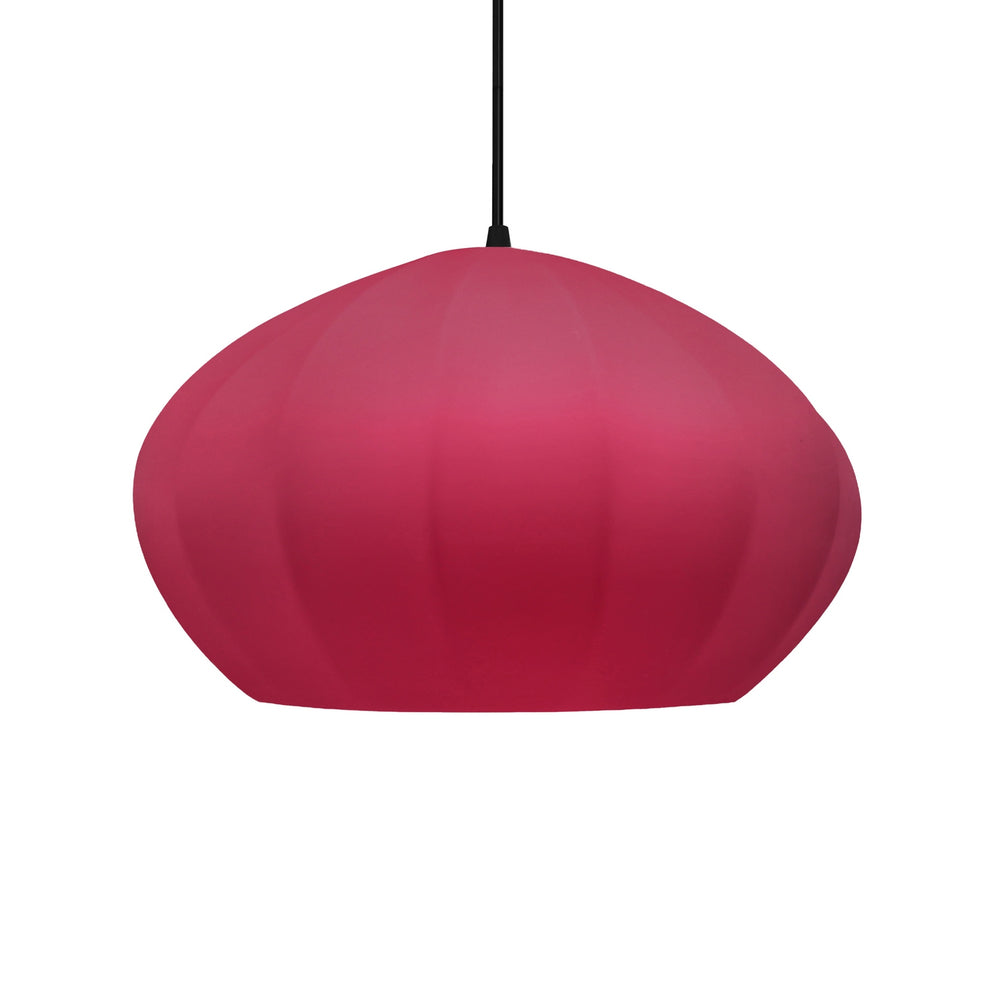 Justice Designs - CER-6605-CRSE-MBLK-BKCD - One Light Pendant - Radiance Collection - Matte Black