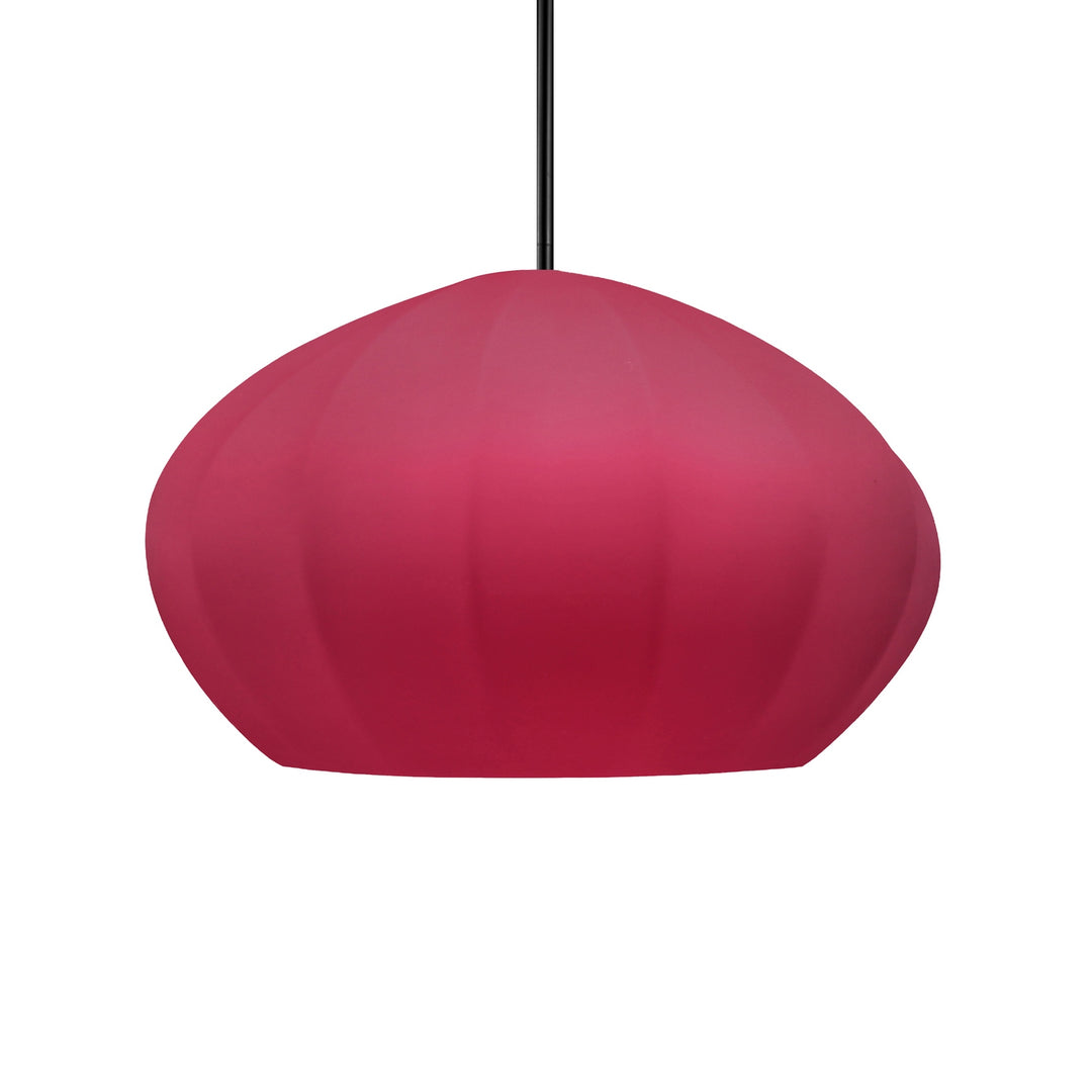 Justice Designs - CER-6605-CRSE-MBLK-RIGID - One Light Pendant - Radiance Collection - Matte Black