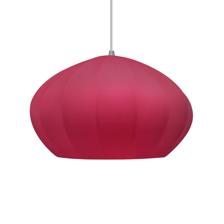 Justice Designs - CER-6605-CRSE-NCKL-WTCD - One Light Pendant - Radiance Collection - Brushed Nickel