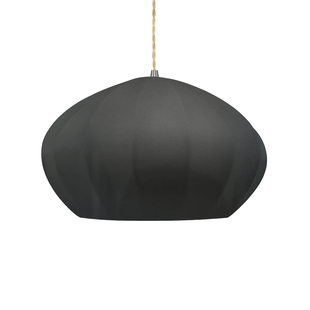 Justice Designs - CER-6605-GRY-NCKL-BEIG-TWST - One Light Pendant - Radiance Collection - Brushed Nickel