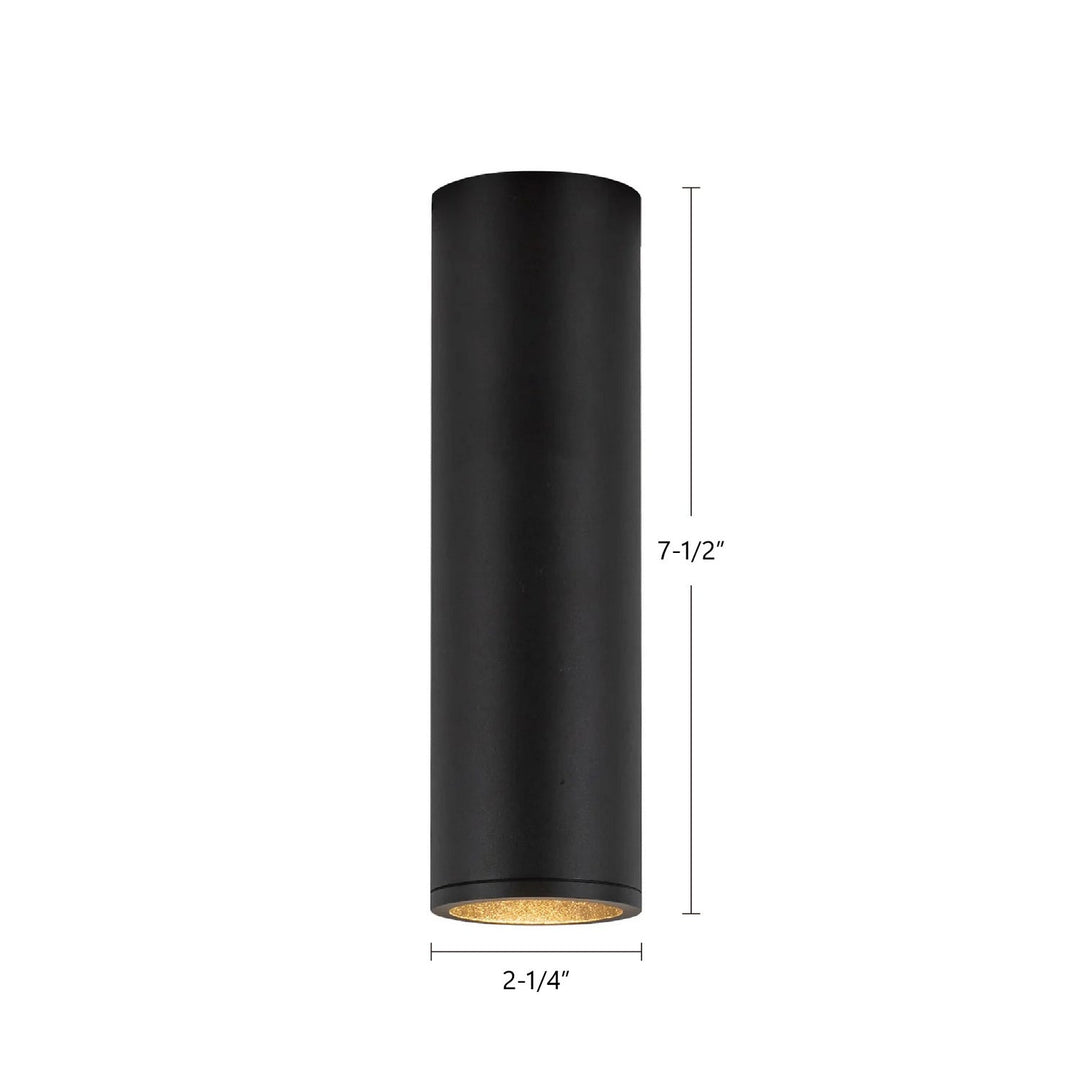 Kuzco Canada - LD2-FM08W10-3036-BK-UNV-010 - LED Flush Mount - Lorna - Black