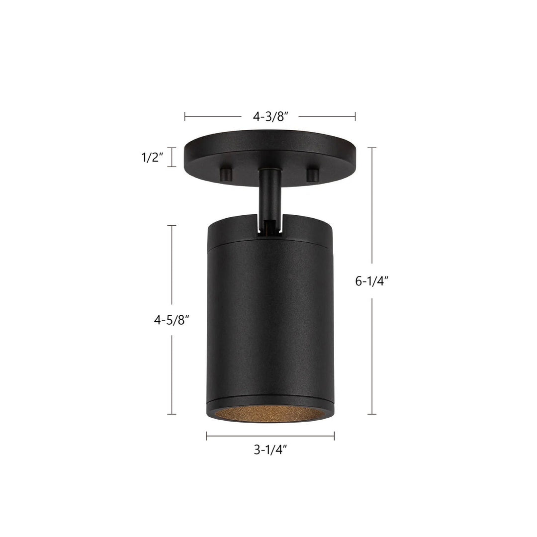 Kuzco Canada - LD3-SA04W10-3036-BK-UNV-010 - LED Ceiling Mount - Lorna - Black