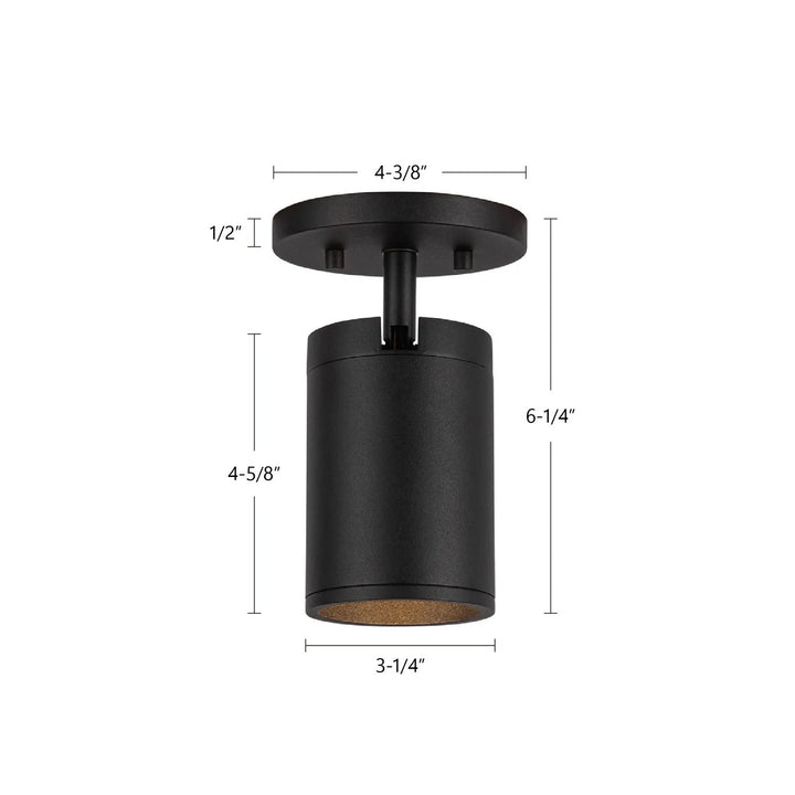 Kuzco Canada - LD3-SA04W10-3036-BK-UNV-010 - LED Ceiling Mount - Lorna - Black