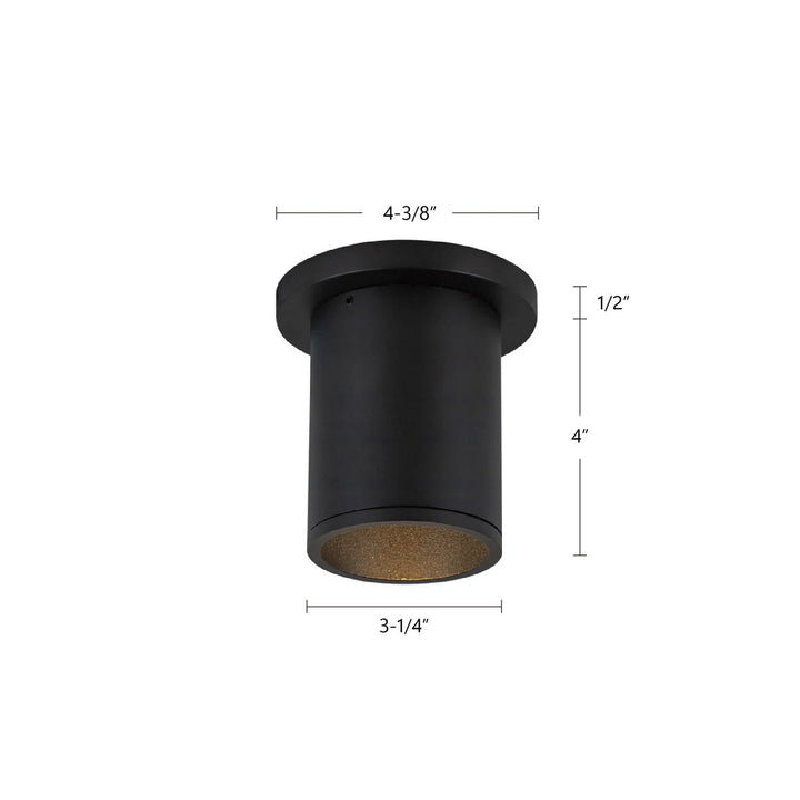 Kuzco Canada - LD3-SM04W10-3036-BK-UNV-010 - LED Ceiling Mount - Lorna - Black