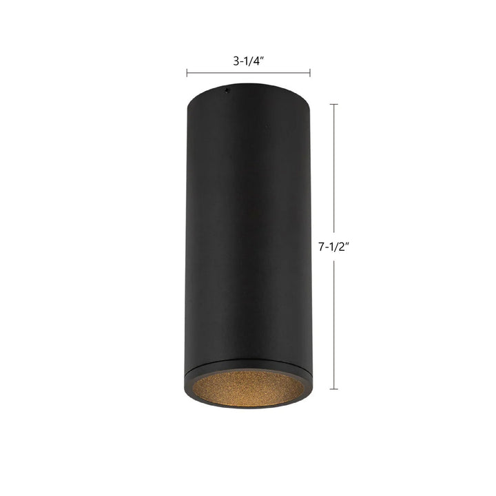 Kuzco Canada - LD3-FM08W14-3036-BK-UNV-010 - LED Flush Mount - Lorna - Black