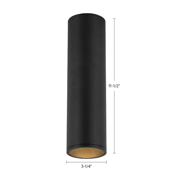 Kuzco Canada - LD3-FM12W18-3036-BK-UNV-010 - LED Flush Mount - Lorna - Black