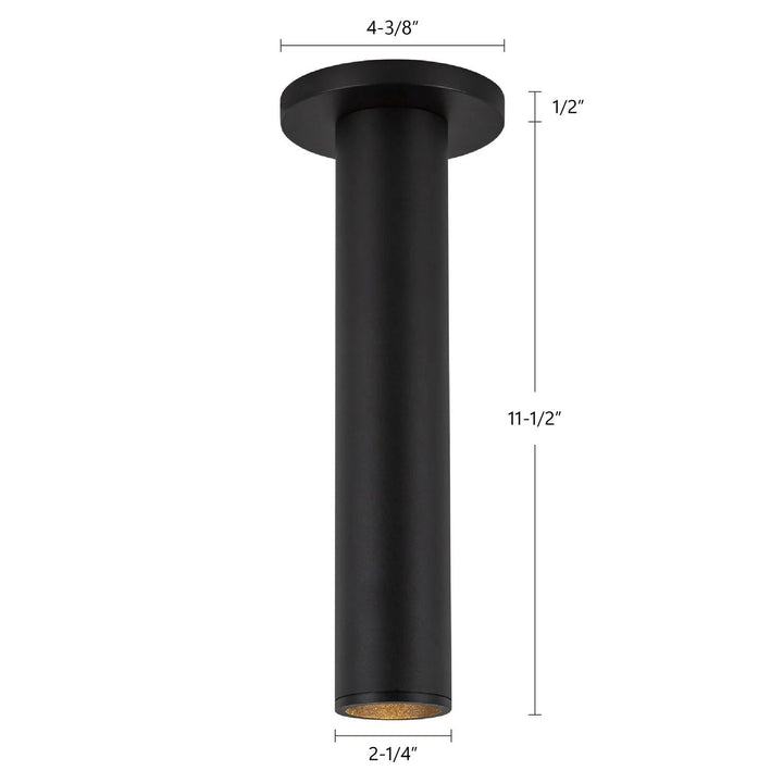 Kuzco Canada - LD2-SM12W12-3036-BK-UNV-010 - LED Ceiling Mount - Lorna - Black