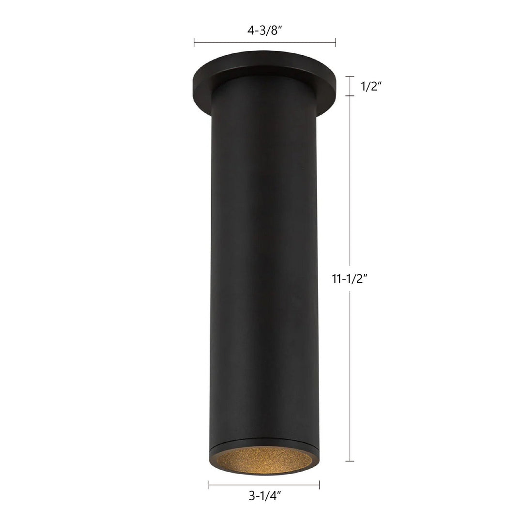 Kuzco Canada - LD3-SM12W18-3036-BK-UNV-010 - LED Ceiling Mount - Lorna - Black