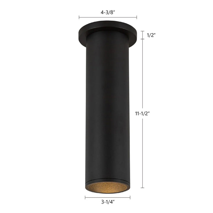 Kuzco Canada - LD3-SM12W18-3036-BK-UNV-010 - LED Ceiling Mount - Lorna - Black