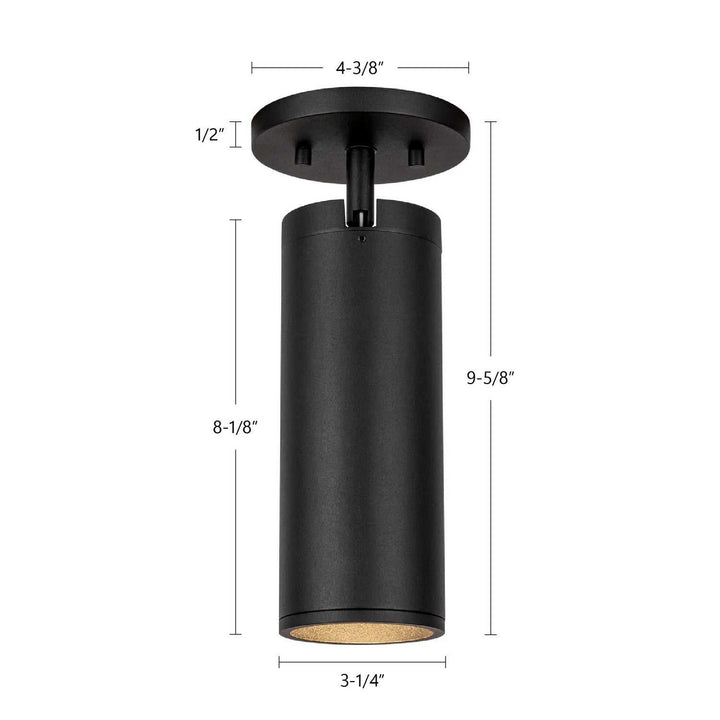 Kuzco Canada - LD3-SA08W14-3036-BK-UNV-010 - LED Ceiling Mount - Lorna - Black
