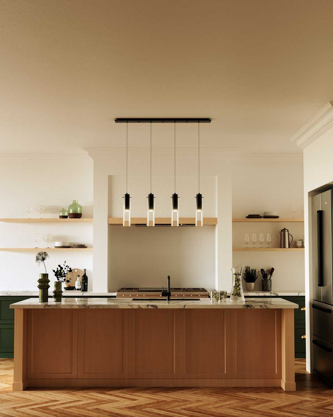 Kuzco Canada - MP21703BK-04 - LED Pendant - Lena - Black