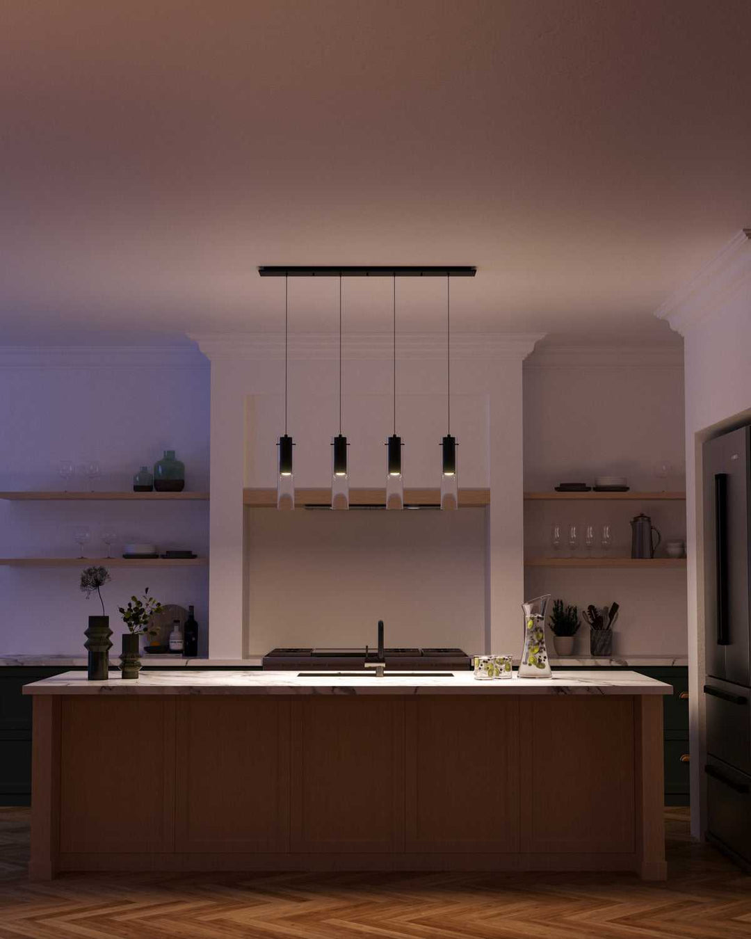 Kuzco Canada - MP21703BK-04 - LED Pendant - Lena - Black