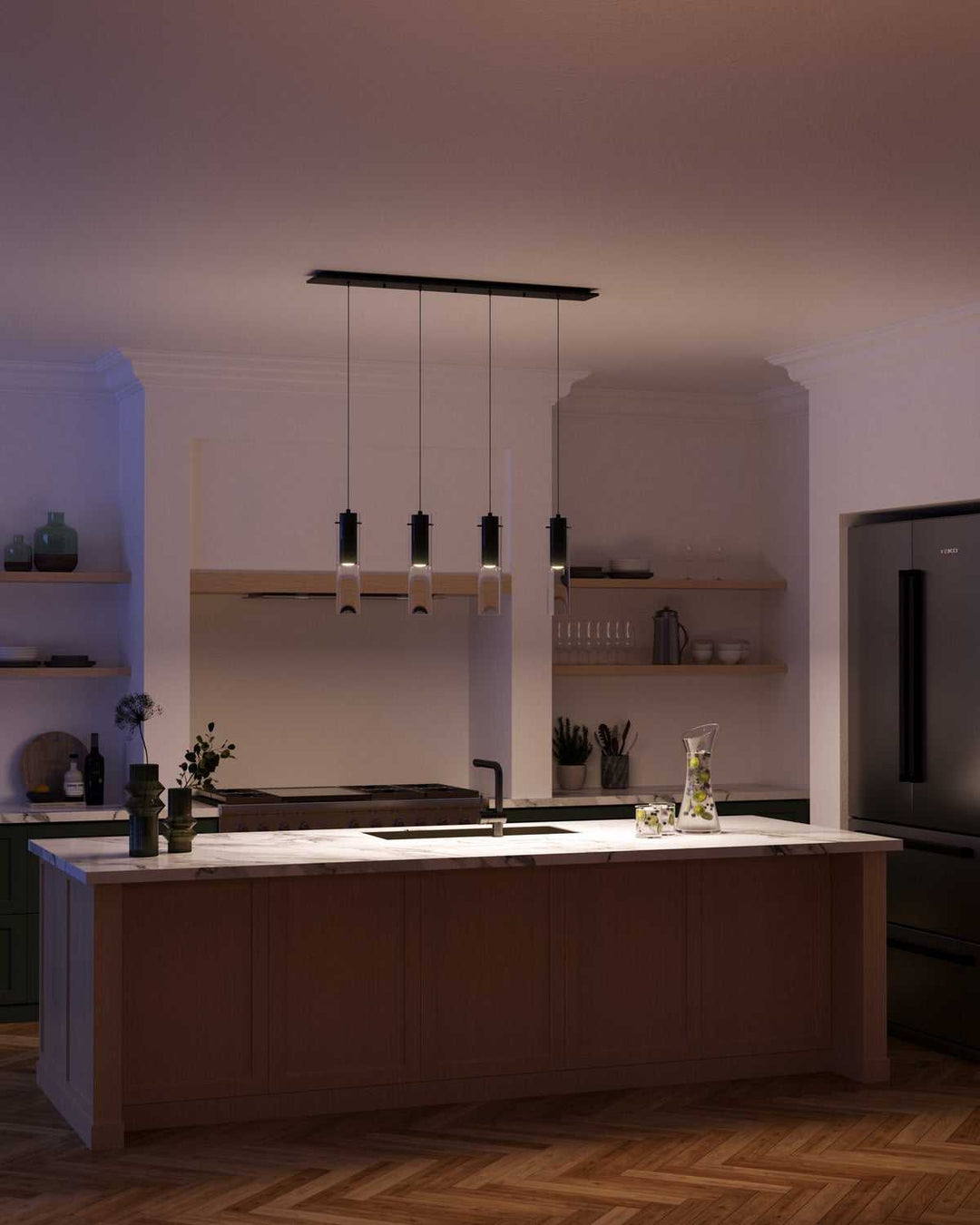 Kuzco Canada - MP21703BK-04 - LED Pendant - Lena - Black