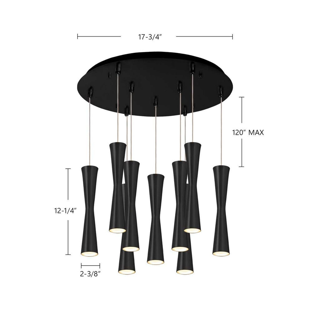 Kuzco Canada - MP42502BK-09 - LED Pendant - Robson - Black