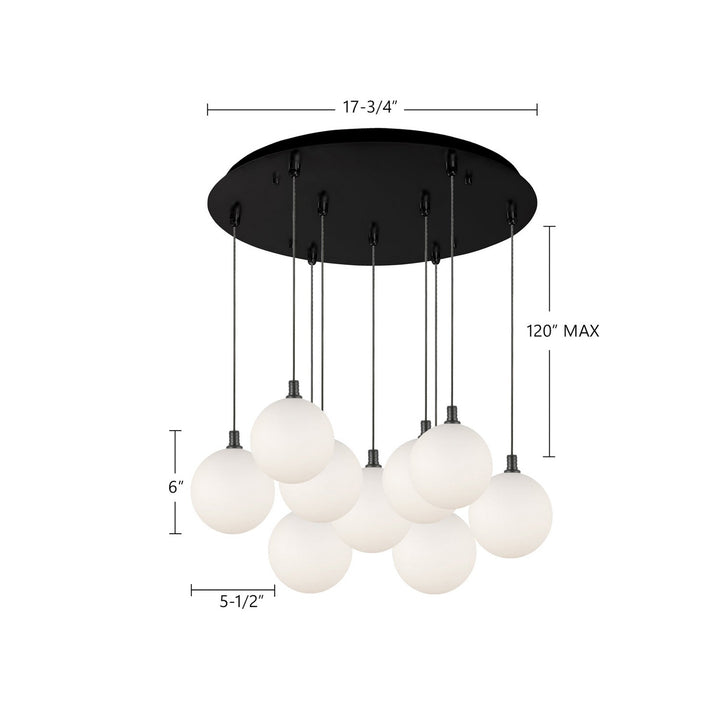 Kuzco Canada - MP3106BK-09 - LED Pendant - Bolla - Black