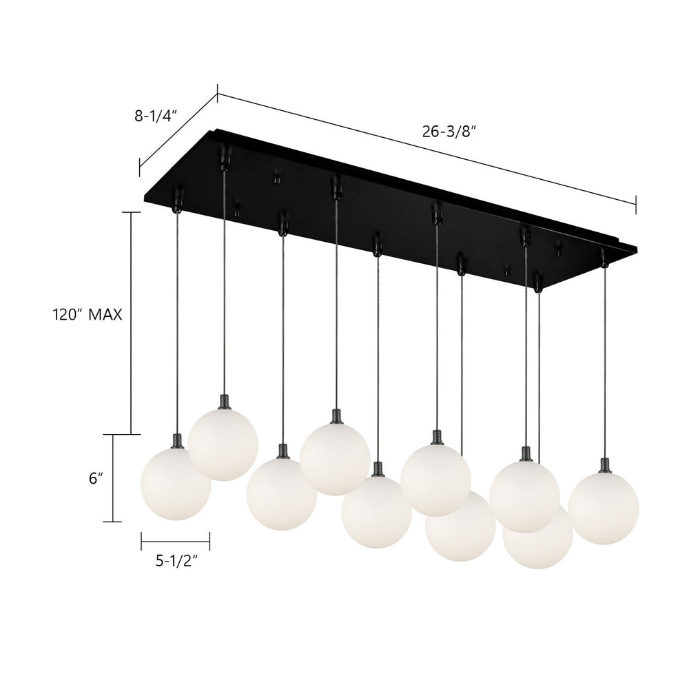 Kuzco Canada - MP3106BK-10 - LED Pendant - Bolla - Black
