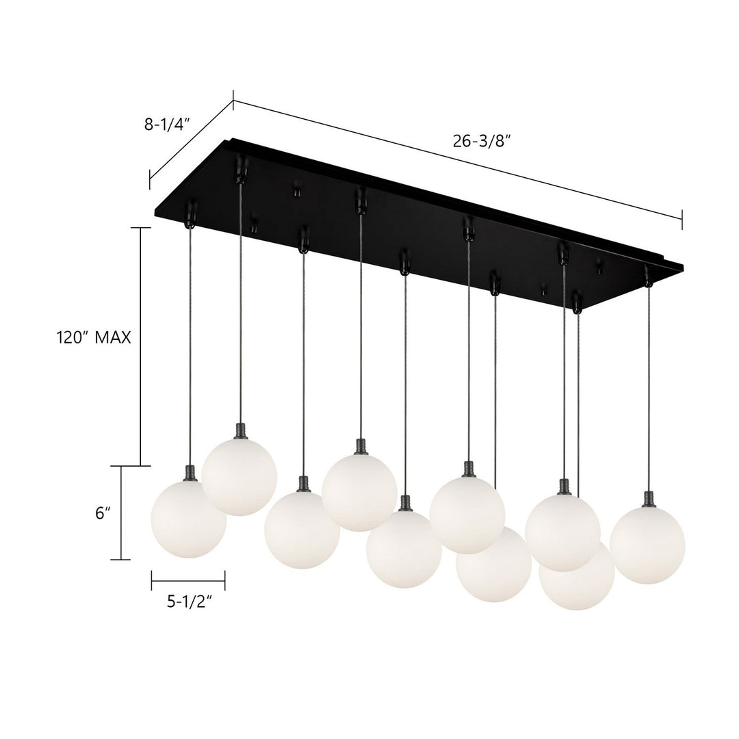 Kuzco Canada - MP3106BK-10 - LED Pendant - Bolla - Black