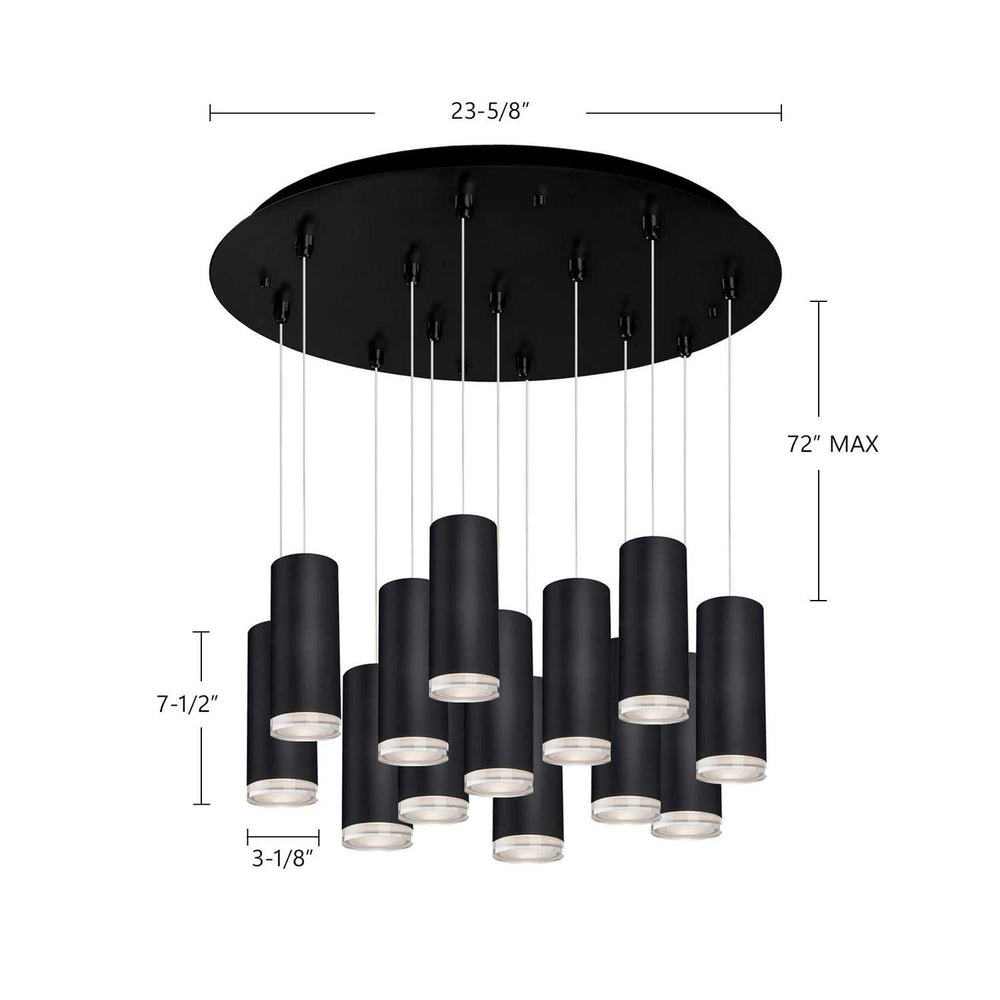 Kuzco Canada - MP401431BK-13 - LED Pendant - Cameo - Black