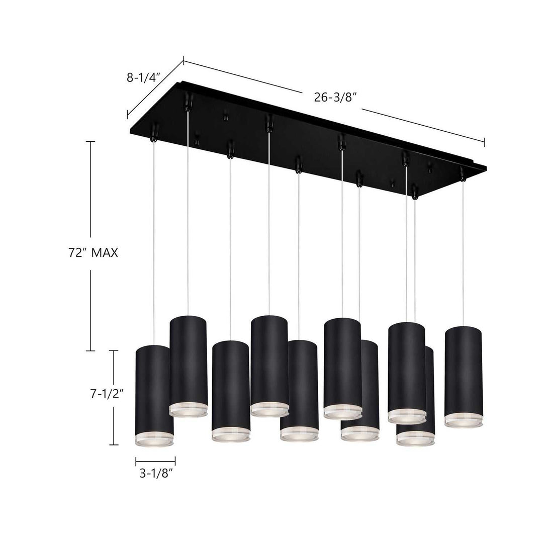 Kuzco Canada - MP401431BK-10 - LED Pendant - Cameo - Black
