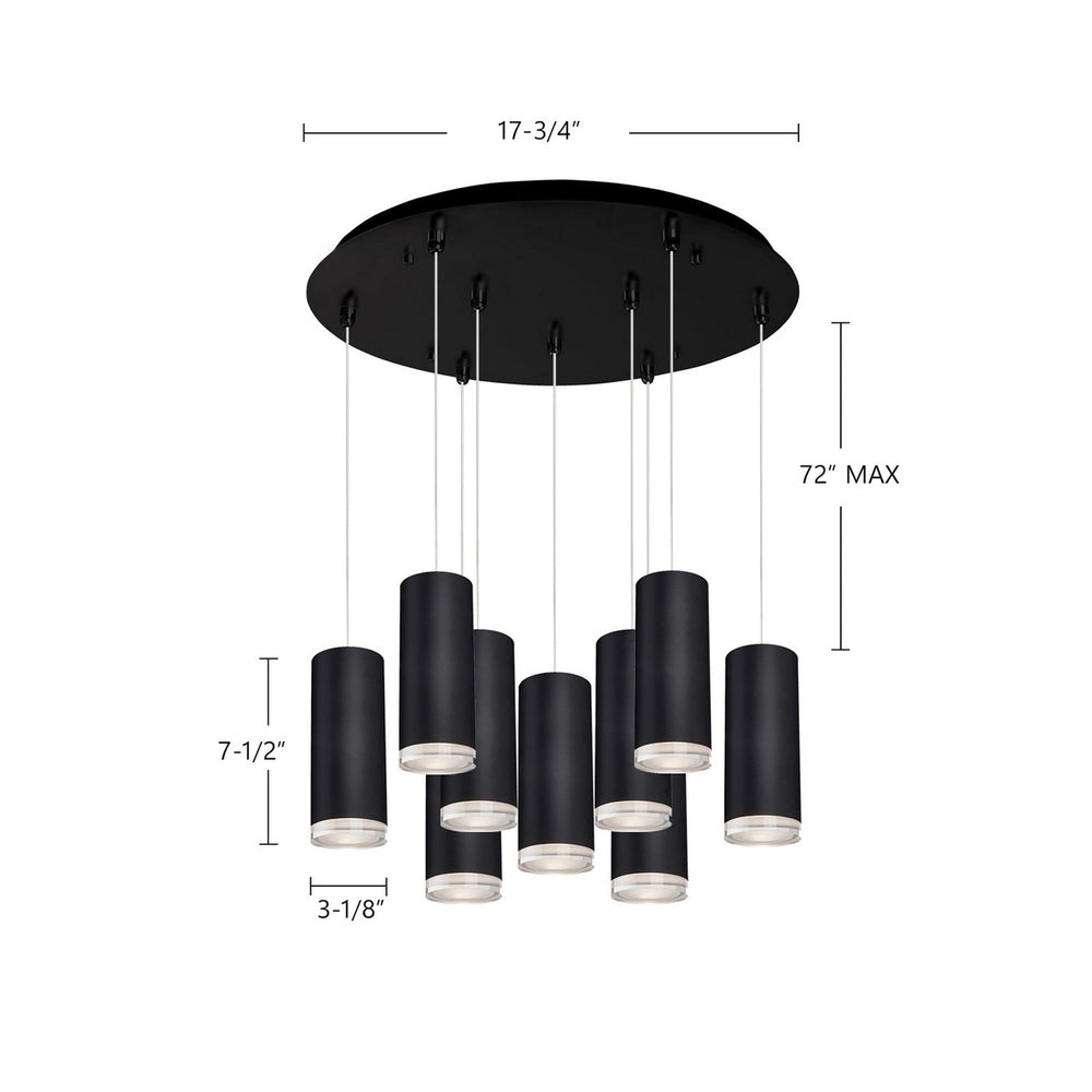 Kuzco Canada - MP401431BK-09 - LED Pendant - Cameo - Black