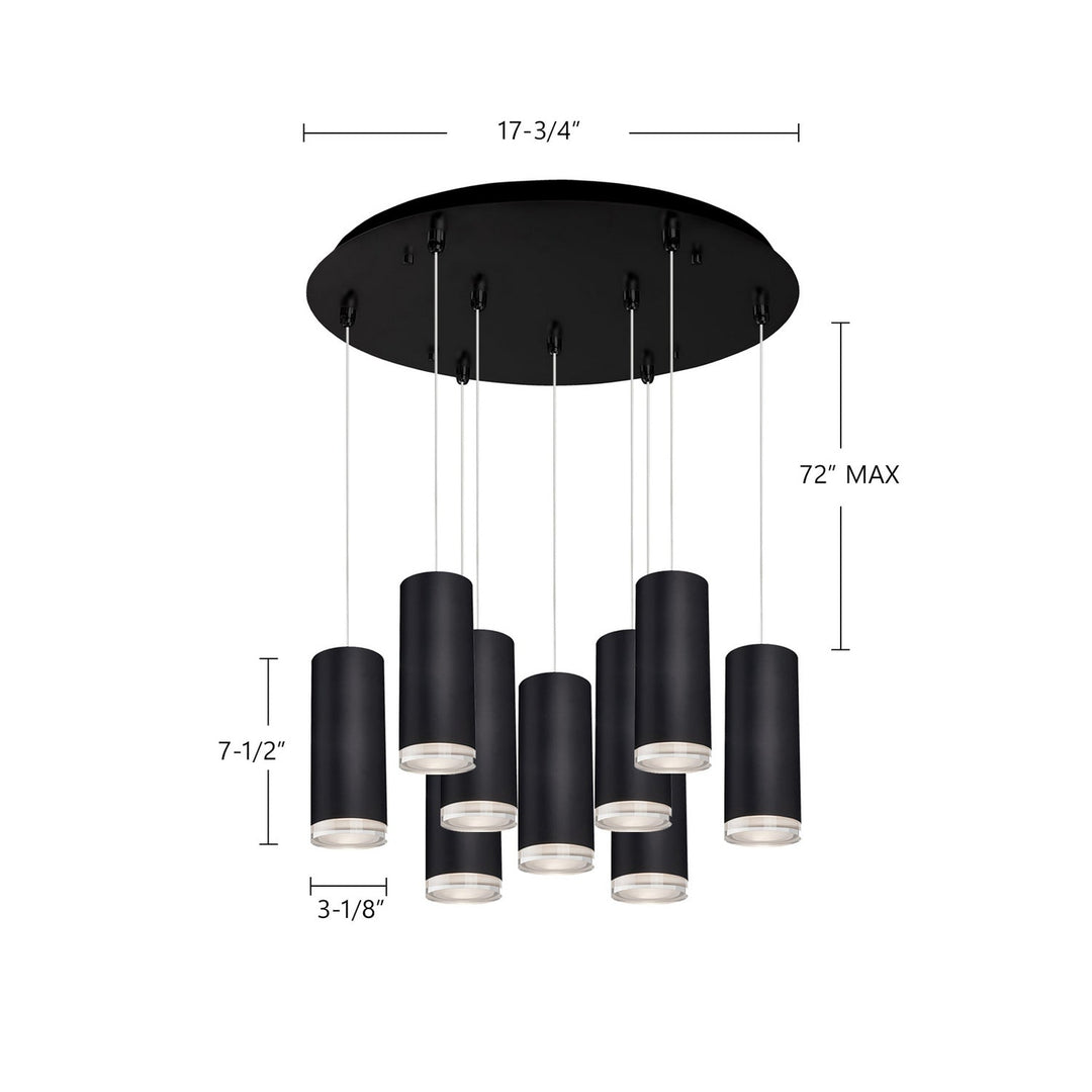 Kuzco Canada - MP401431BK-09 - LED Pendant - Cameo - Black