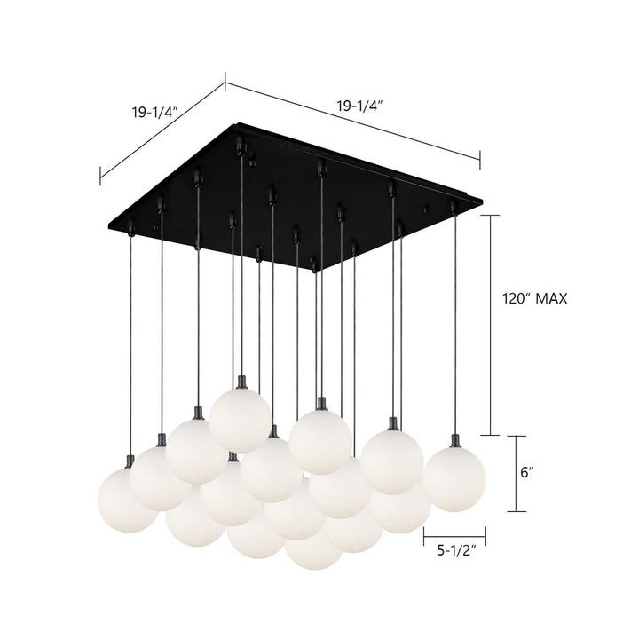 Kuzco Canada - MP3106BK-16 - LED Pendant - Bolla - Black