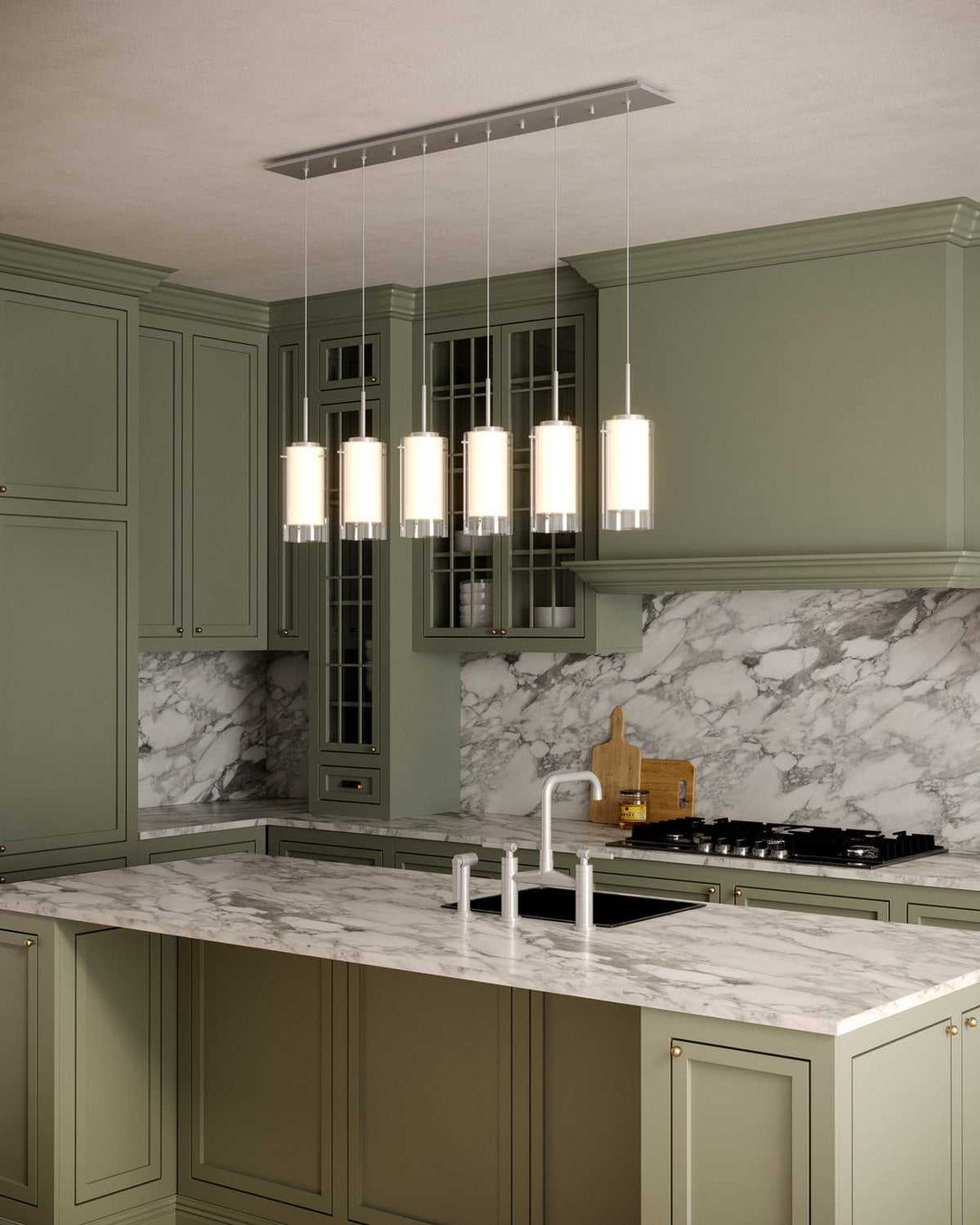 Kuzco Canada - MP41304BN-06 - LED Pendant - Verona - Brushed Nickel