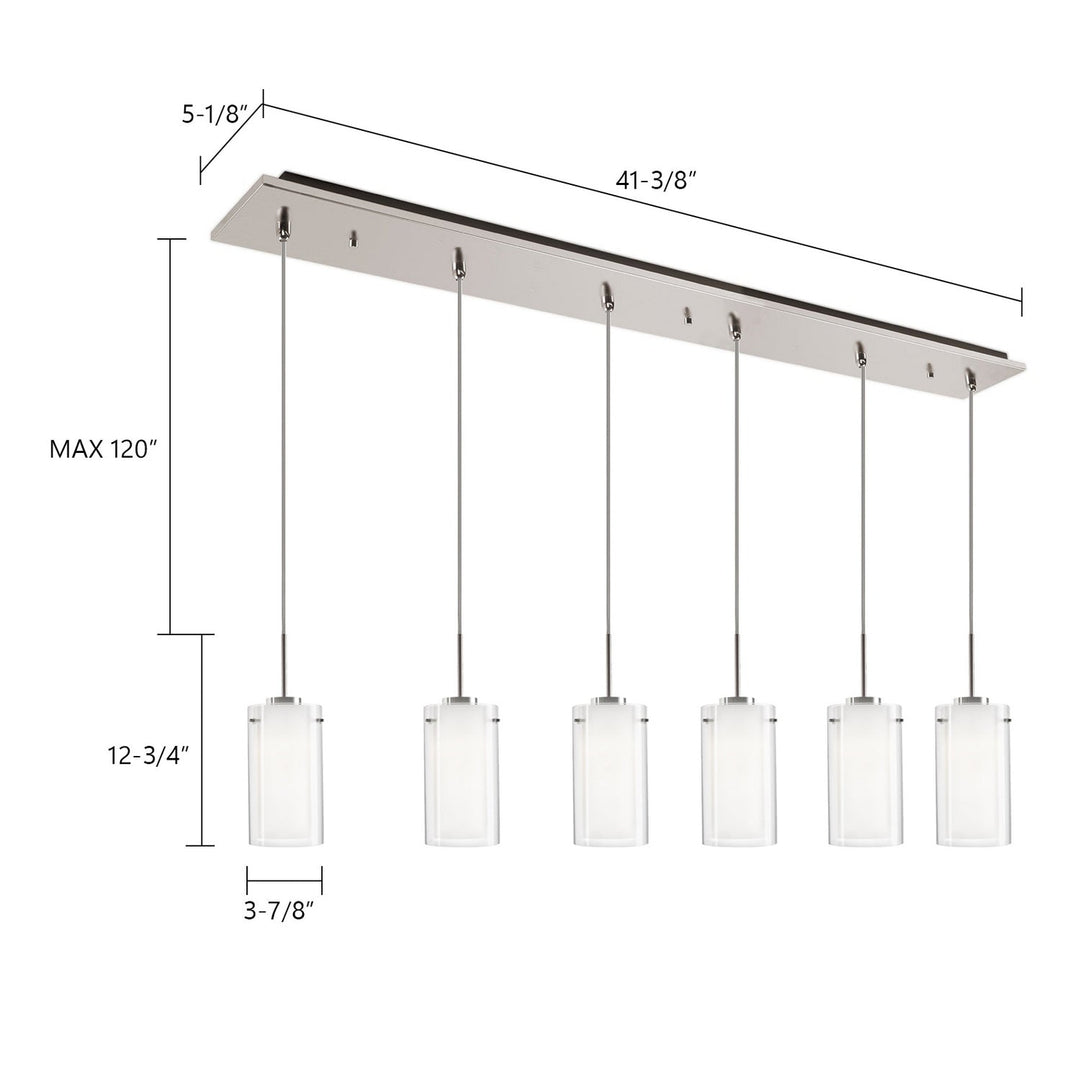 Kuzco Canada - MP41304BN-06 - LED Pendant - Verona - Brushed Nickel
