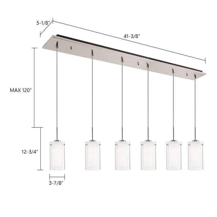 Kuzco Canada - MP41304BN-06 - LED Pendant - Verona - Brushed Nickel