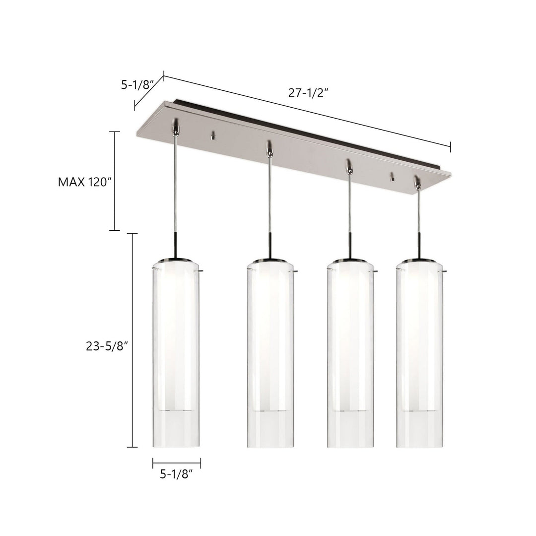 Kuzco Canada - MP41305BN-04 - LED Pendant - Verona - Brushed Nickel