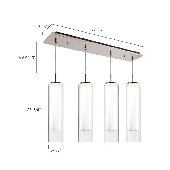 Kuzco Canada - MP41305BN-04 - LED Pendant - Verona - Brushed Nickel