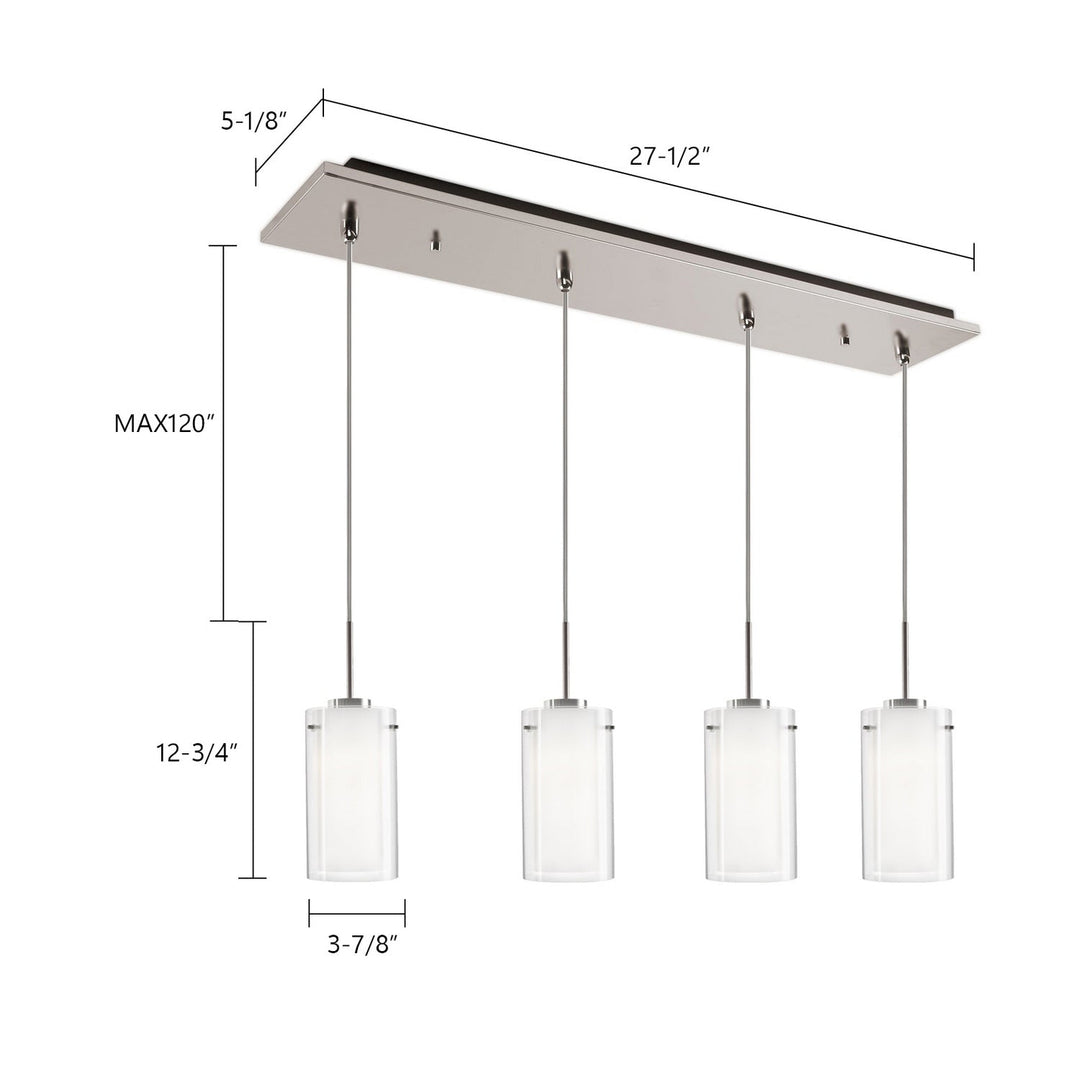 Kuzco Canada - MP41304BN-04 - LED Pendant - Verona - Brushed Nickel