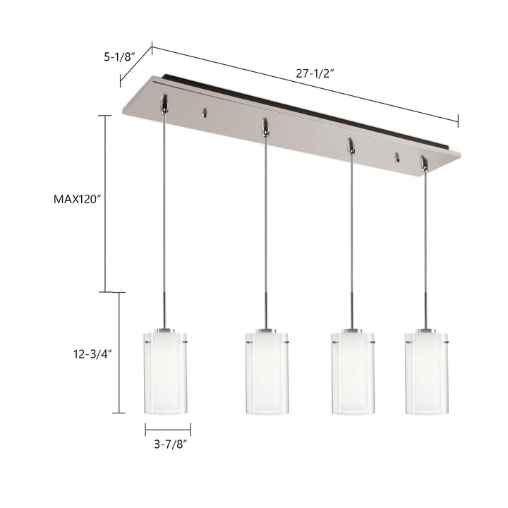 Kuzco Canada - MP41304BN-04 - LED Pendant - Verona - Brushed Nickel