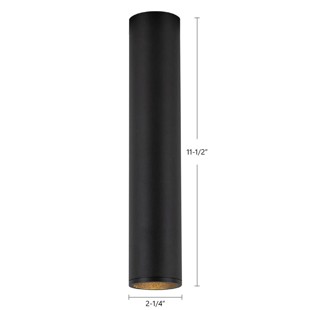 Kuzco Canada - LD2-FM12W12-3036-BK-UNV-010 - LED Flush Mount - Lorna - Black