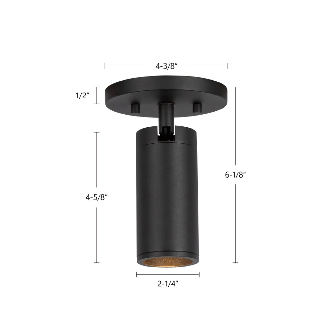 Kuzco Canada - LD2-SA04W08-3036-BK-UNV-010 - LED Ceiling Mount - Lorna - Black