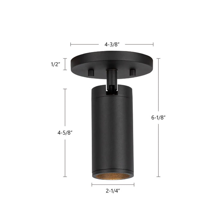 Kuzco Canada - LD2-SA04W08-3036-BK-UNV-010 - LED Ceiling Mount - Lorna - Black